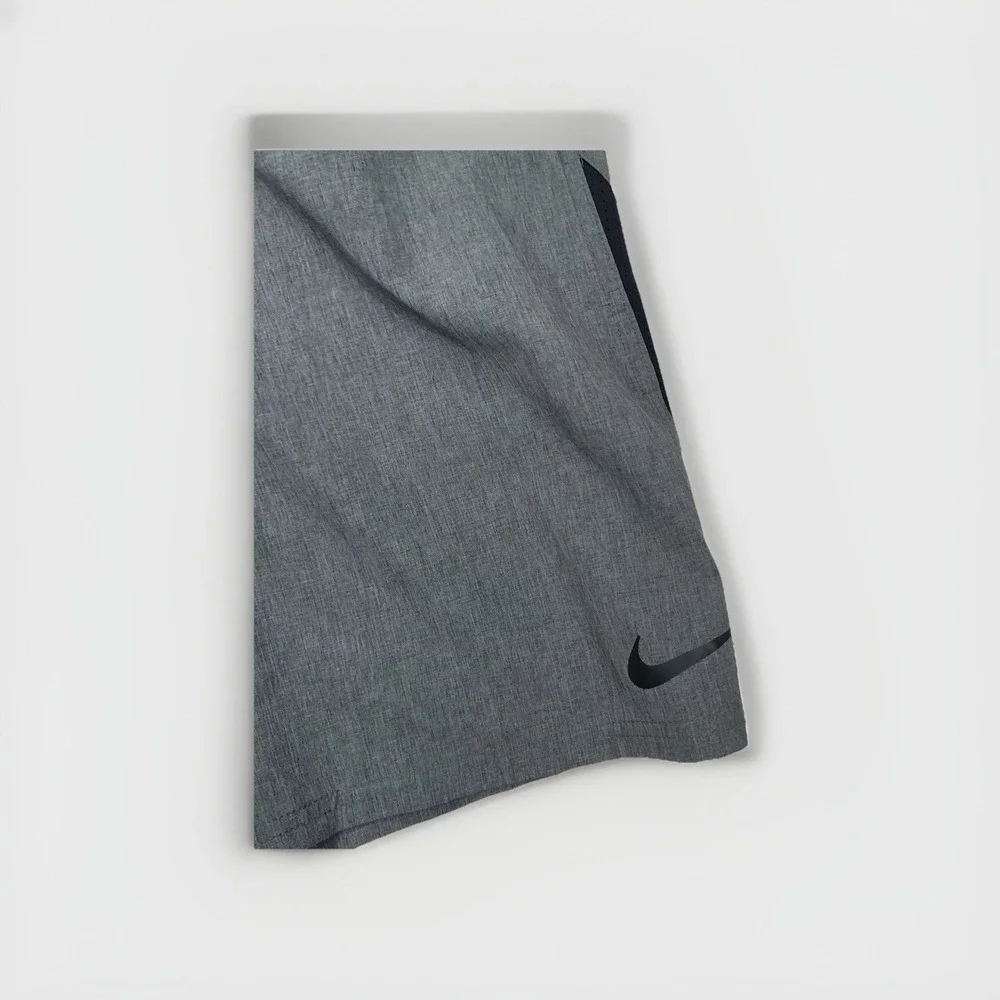 Nike Just Do It Black Gray Small Swim Beach Shorts‎ Athletic